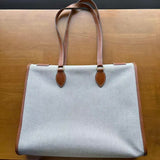 Vintage　Hermès キャンバス×レザー トートバッグ